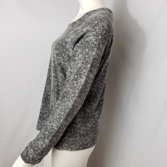 Soft Joie Sweatshirt Lace Print Gray - Picture 2 of 4